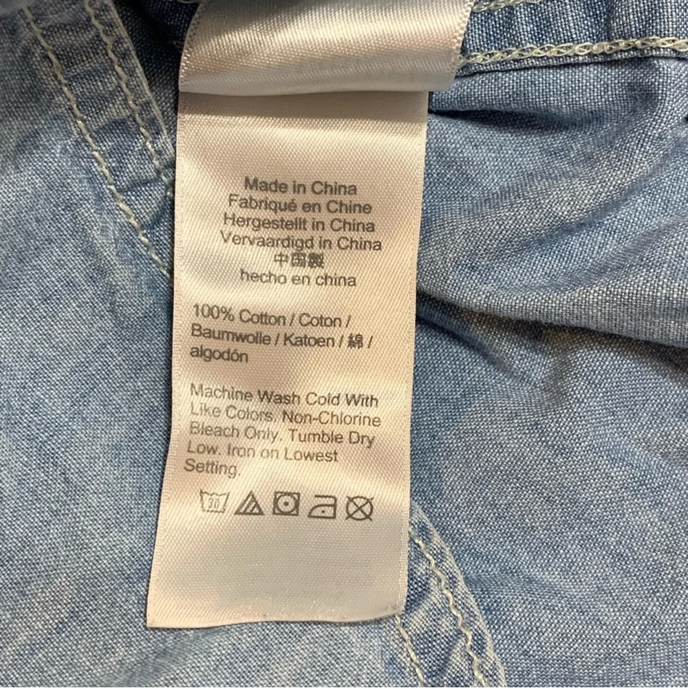 J Crew Denim Chambray Tunic Top - Picture 7 of 7